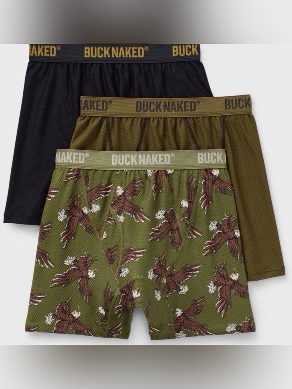 NEW Duluth Trading Co Buck Naked Boxer Briefs 3-Pack Lmt Edition Gift Box XL